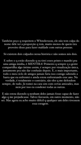 Jovem apontada como affair de Whindersson Nunes morreu após fake news