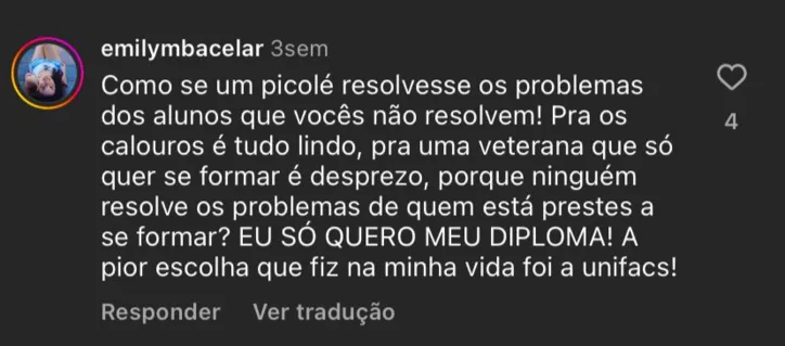 Alunas da UNIFACS denunciam falta de aulas: "caso de negligência"