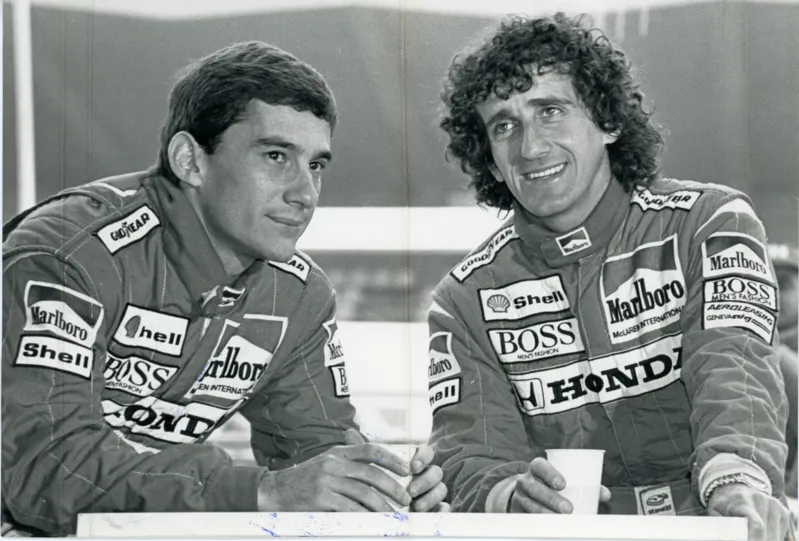 O francês Alain Prost foi o grande rival de Senna nas pistas