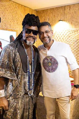 Carlinhos Brown e Clécio Luis, governador do Amapá