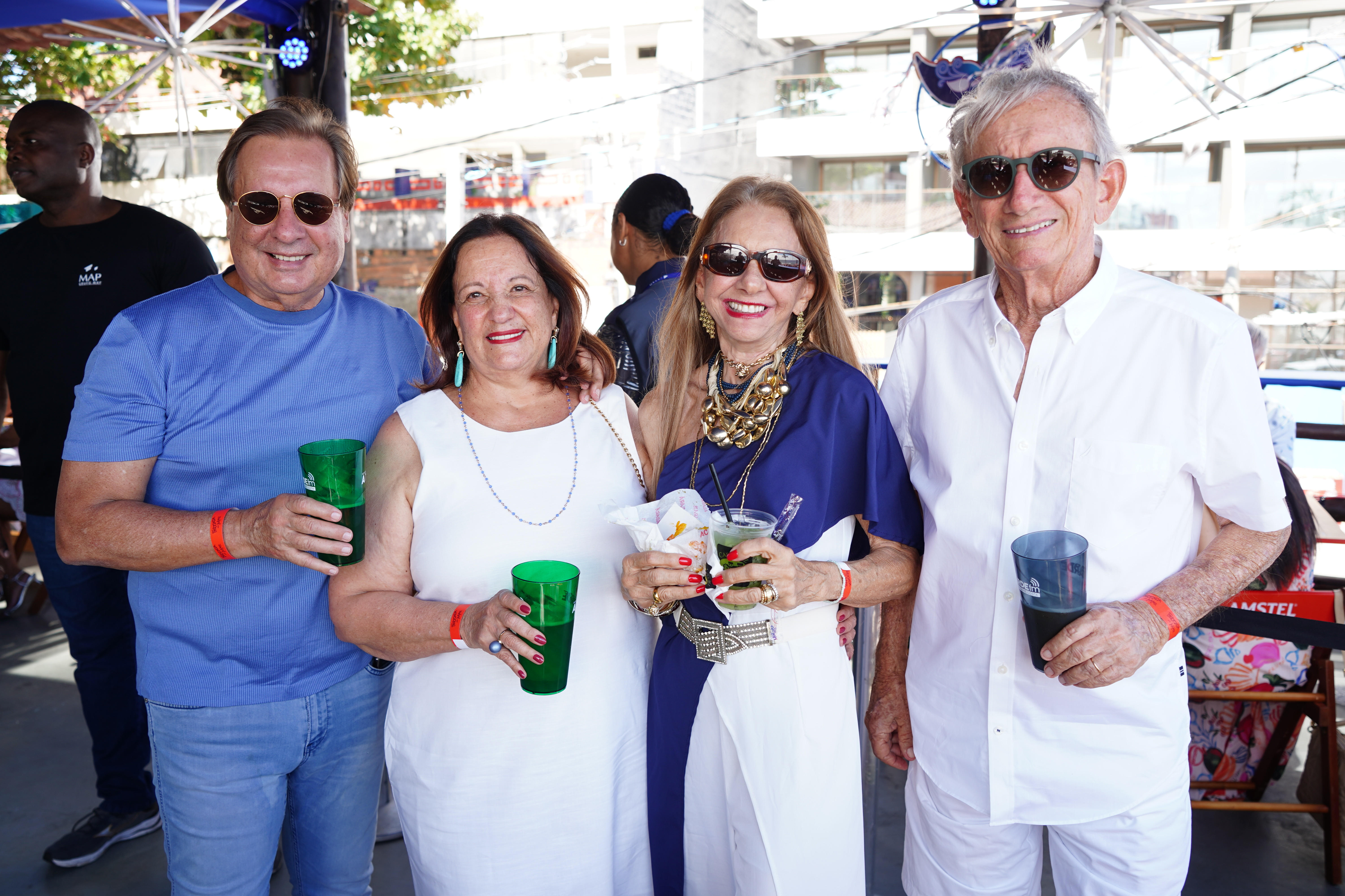 Jadelson e Tânia Andrade com Cristina e Paulo Góes
