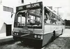 Ônibus depredado em Salvador, em 1990