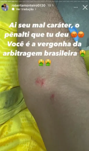 Esposas de jogadores do Bahia detonam árbitro após pênalti