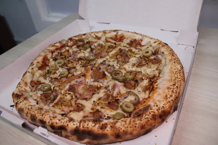 Pizza Vegana, da Pizzaria Salvador