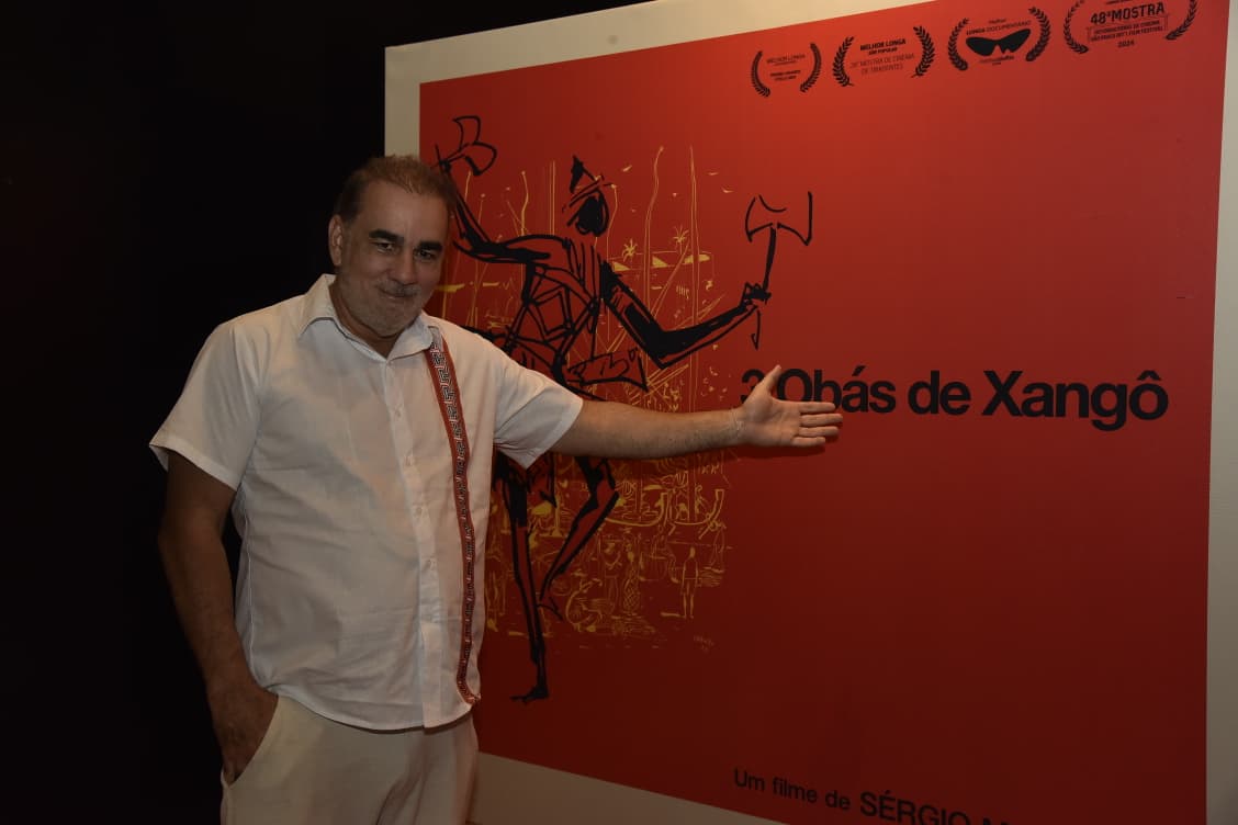 Em noite especial no Cine Glauber Rocha, Sérgio Machado apresenta documentário "3 Obás de Xangô"