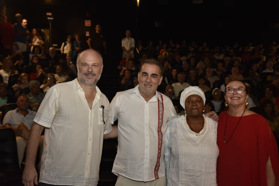 Em noite especial no Cine Glauber Rocha, Sérgio Machado apresenta documentário "3 Obás de Xangô"