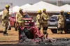 Incêndio banheiro químico
