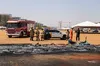 Incêndio nos banheiros químicos