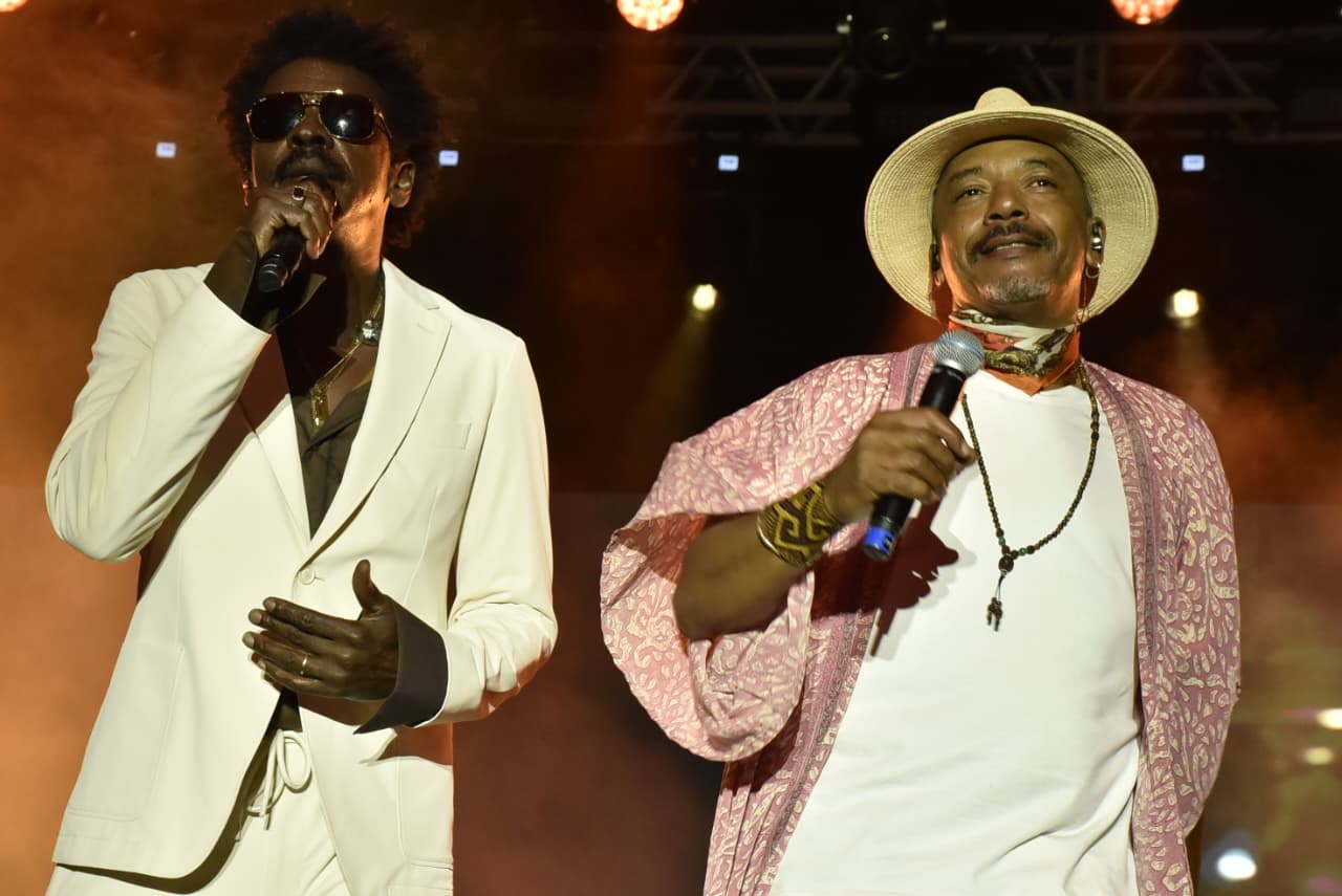 Seu Jorge e Peu Meurray na Arena A TARDE