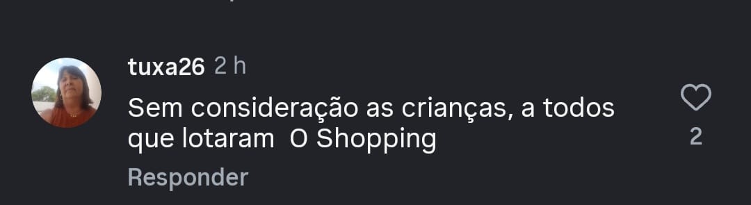 Show natalino com Patati Patatá atrasa e causa caos no Parque Shopping