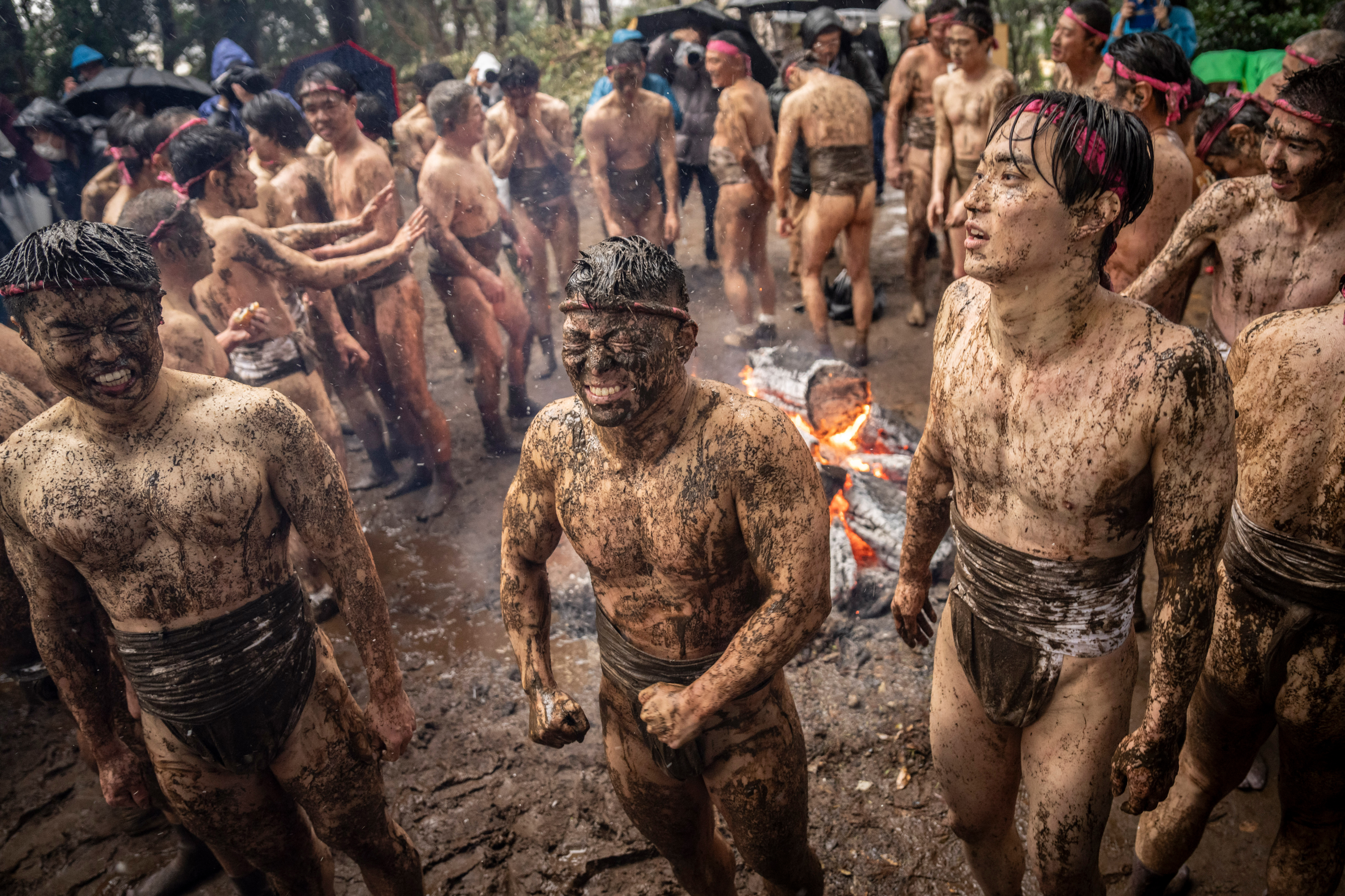 Festival da Lama no Japão: veja fotos do Warabi Hadaka Matsuri
