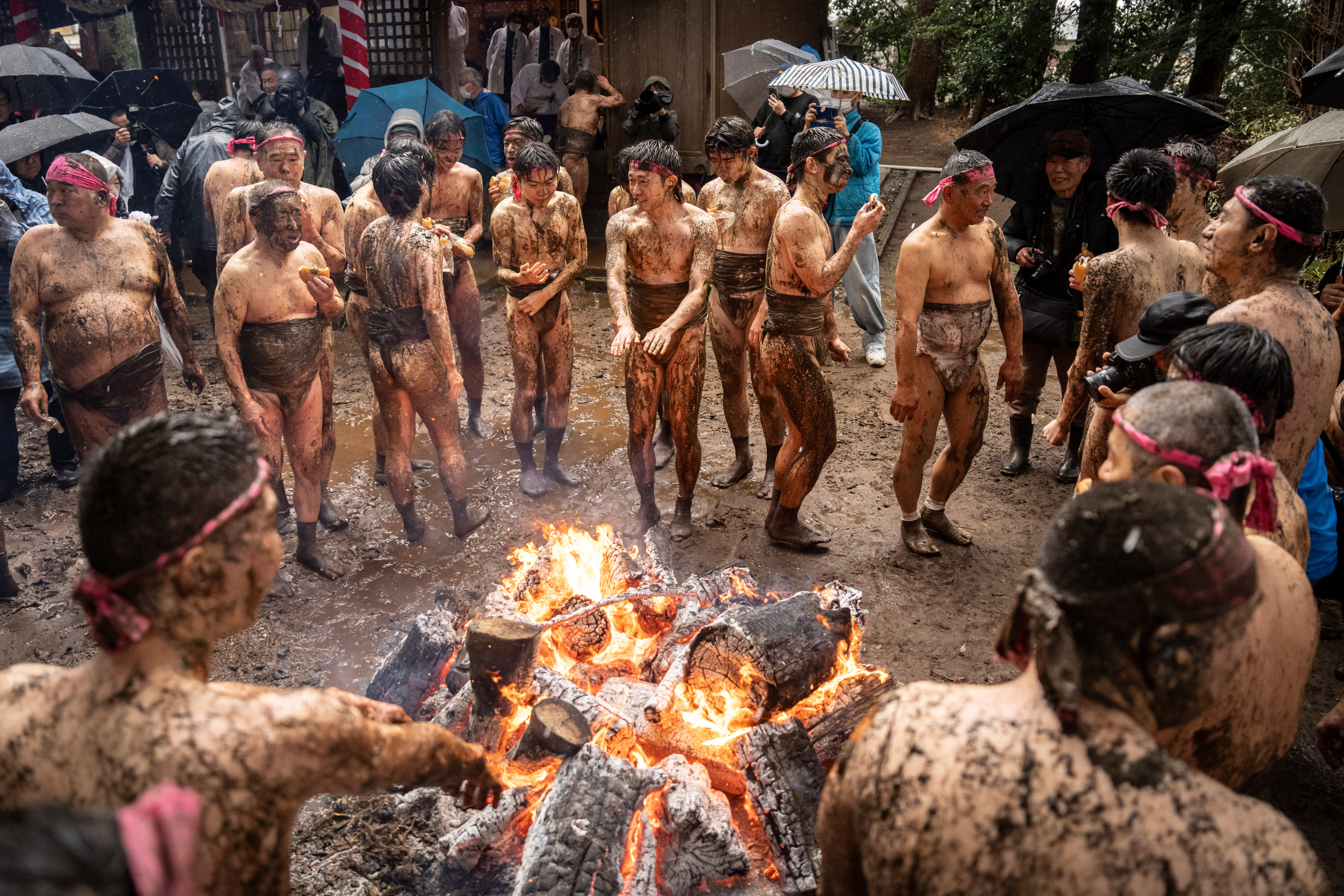 Festival da Lama no Japão: veja fotos do Warabi Hadaka Matsuri