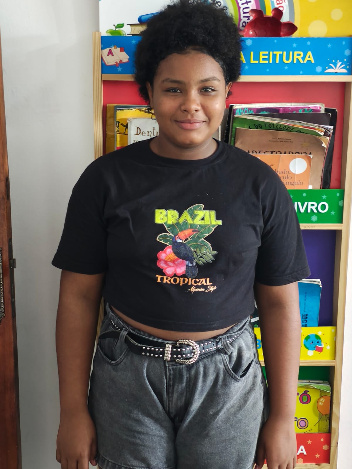 Sophia Silva Santana, estudante do Grupo Escolar Raimundo Jeronimo Machado, em Itabuna