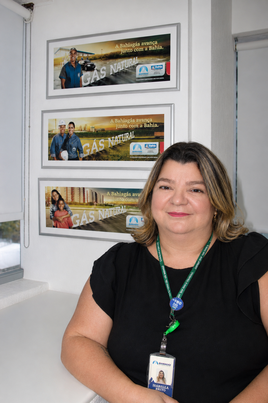 Coordenadora da Gerência de Segurança, Meio Ambiente e Saúde da empresa, a engenheira ambiental da Bahiagás, Isabella Brito