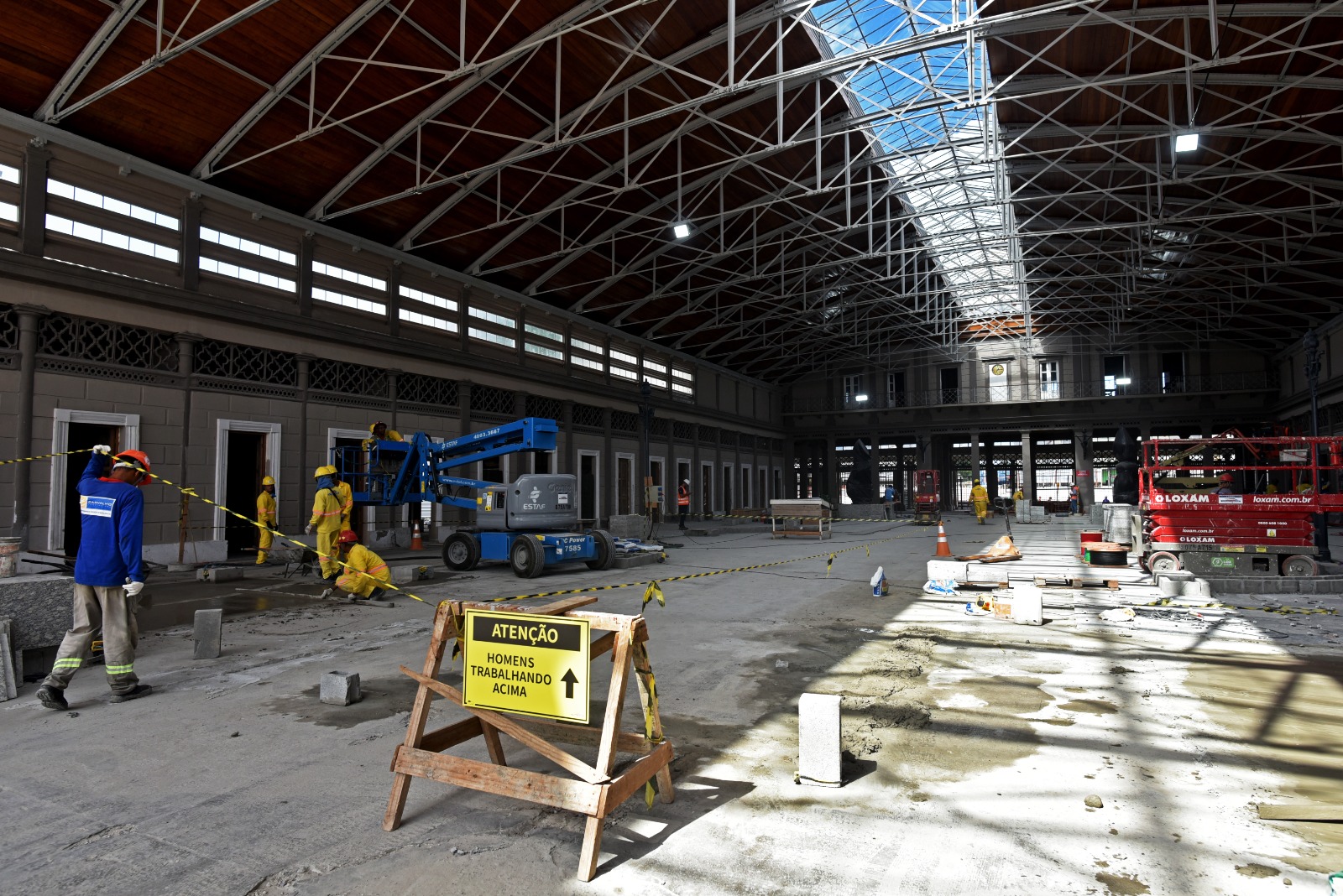 Obra da estação da Calçada