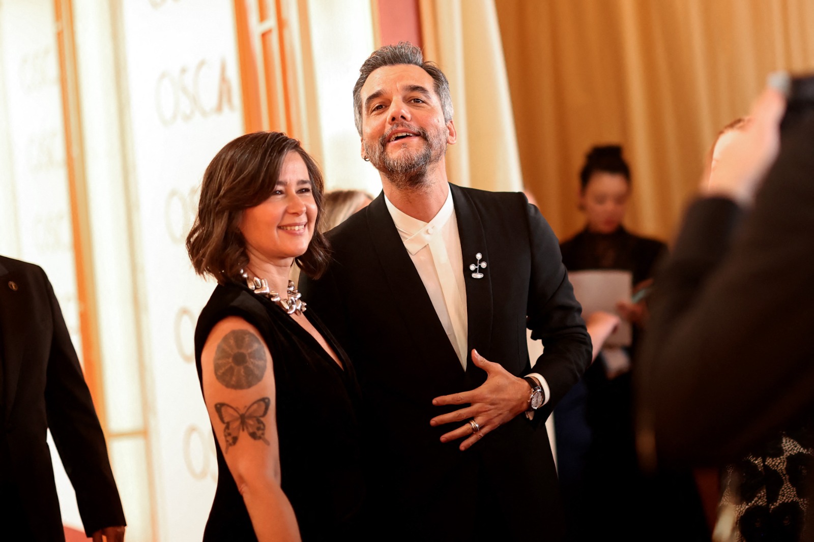 Wagner Moura e Sandra Delgado no Oscar 2026