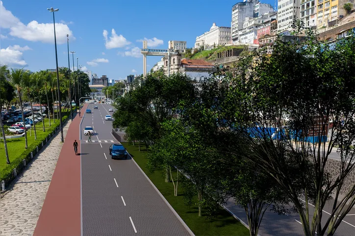 Fotos do projeto de requalificação da Avenida Contorno