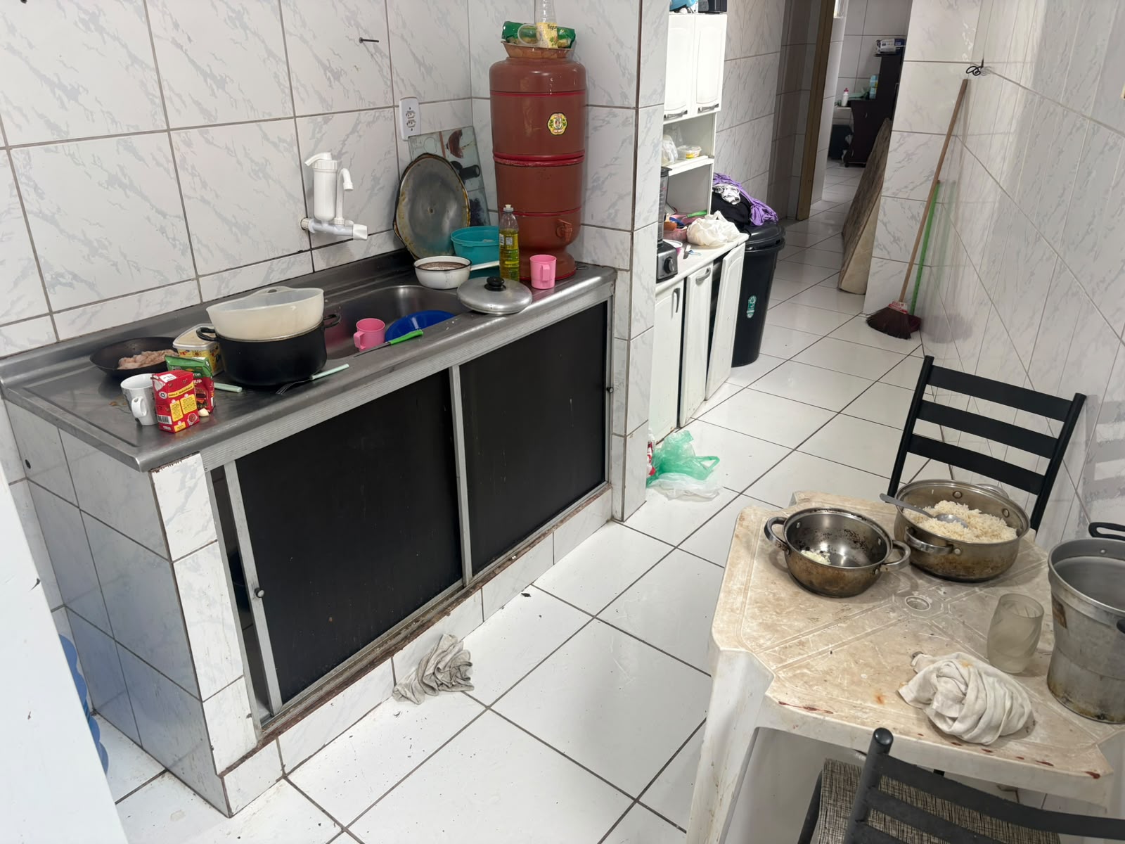 Local em que os idosos foram retirados