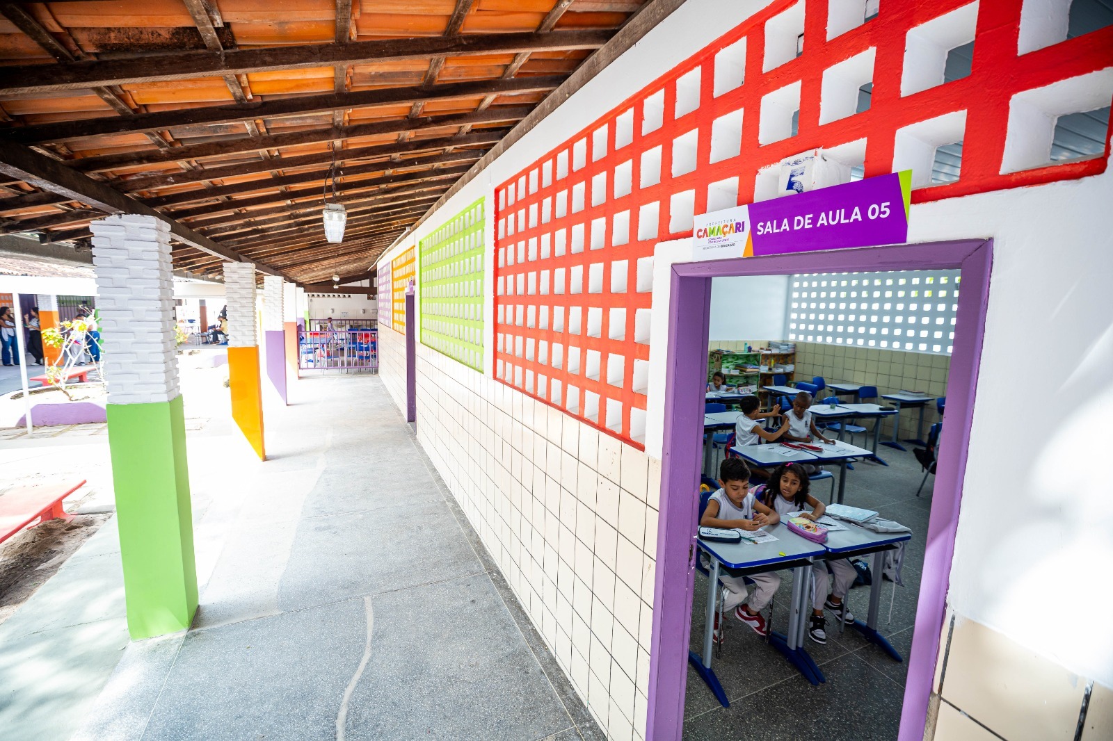 Escola de Camaçari é revitalizada e ganha estrutura modernizada