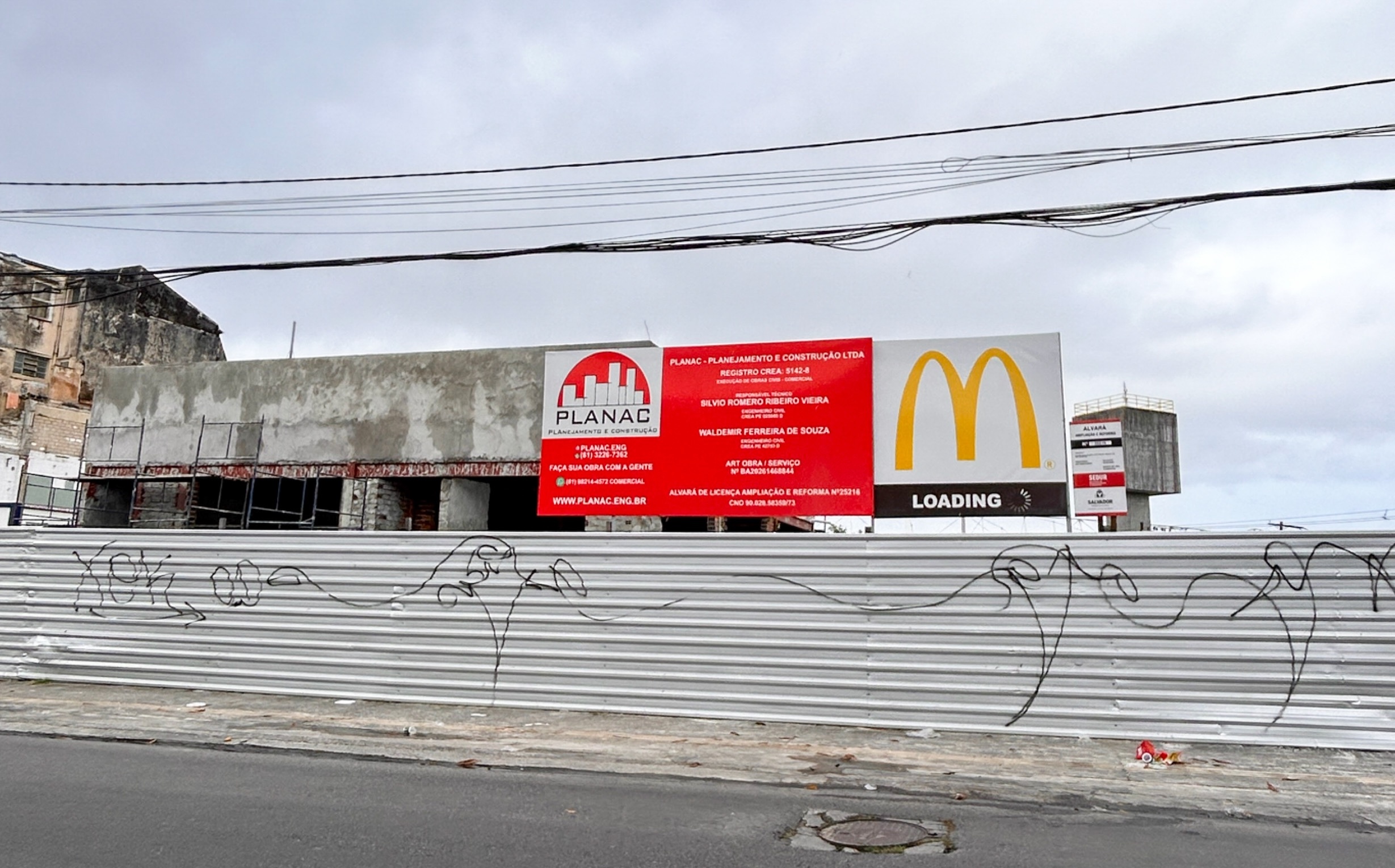 Obra da nova loja