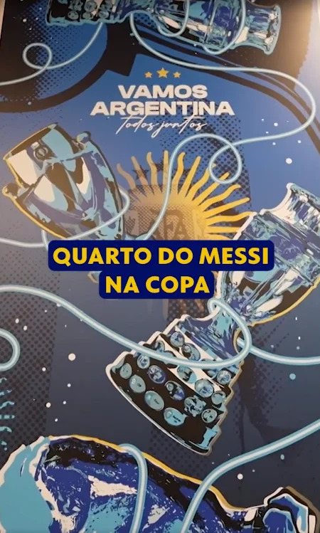 Quarto de Messi na Copa do Mundo