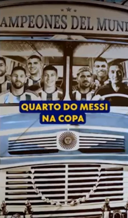 Quarto de Messi na Copa do Mundo
