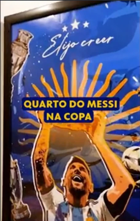 Quarto de Messi na Copa do Mundo