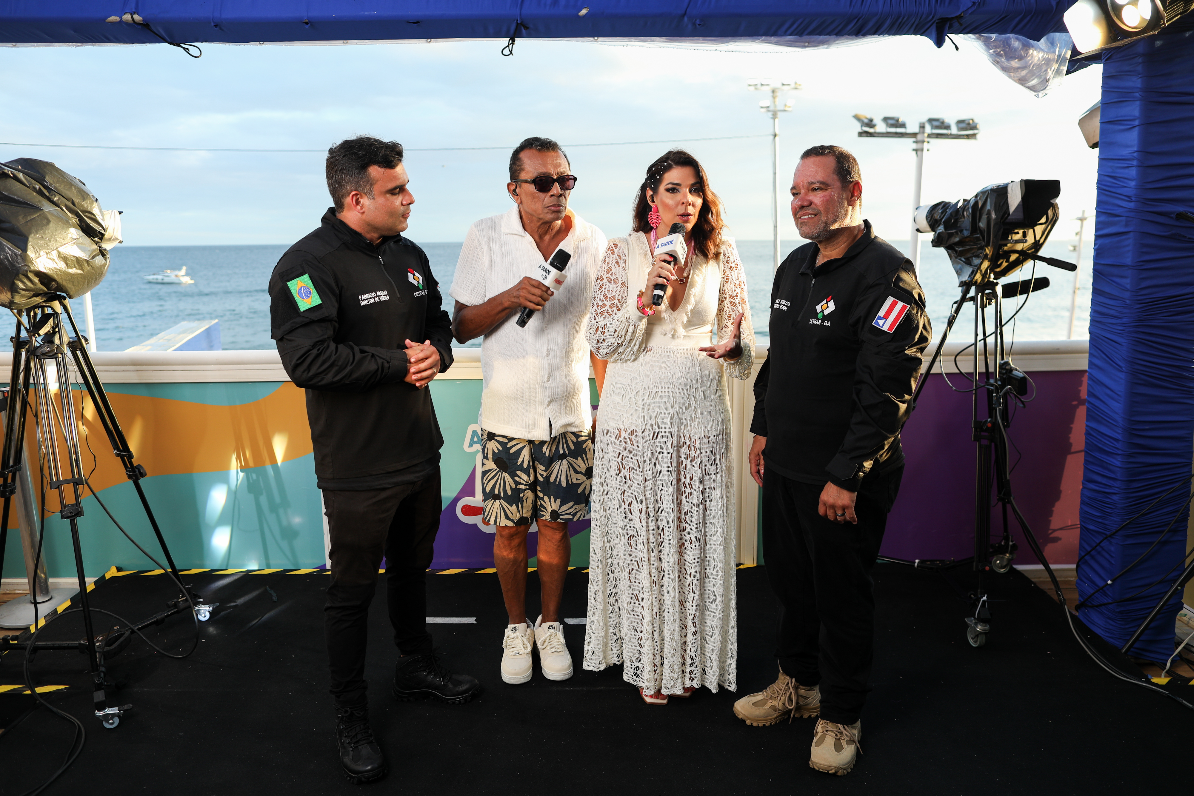 CARNAVAL 2026
Observatório A TARDE inicia transmissão ao vivo direto do circuito.
Na foto: Max Passos, diretor geral DETRAN e Fabricio Araujo, diretor de veiculos no Observatório A TARDE com Marrom e Silvana Freire. 
Foto: Raphael Muller / Ag. A TARDE
Data: 13/02/2026