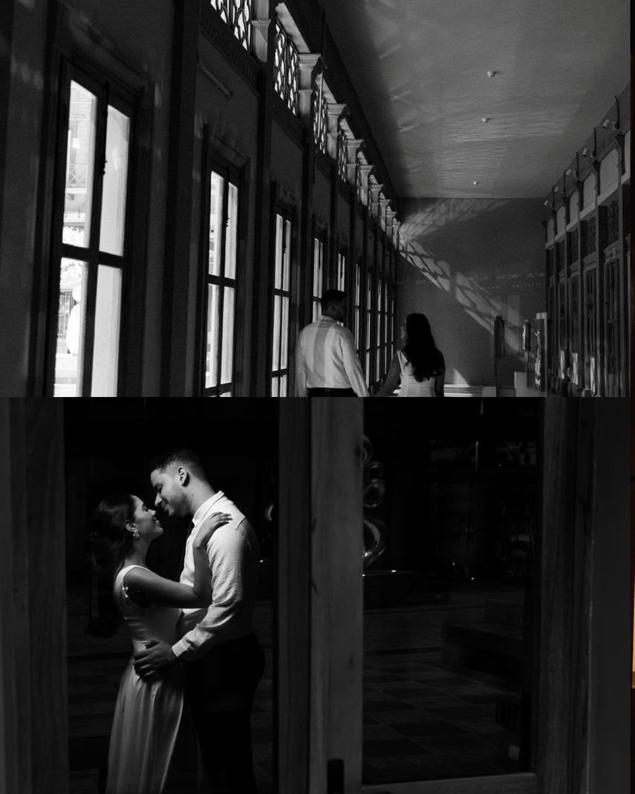 Casal faz ensaio pré-casamento em estação histórica do VLT de Salvador