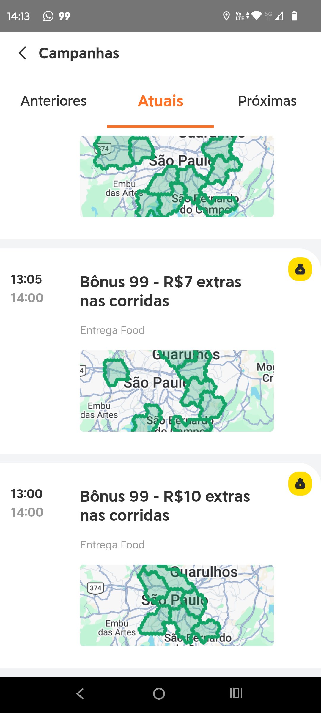 Durante greve de entregadores, 99Food e Keeta oferecem até R$ 9 extras