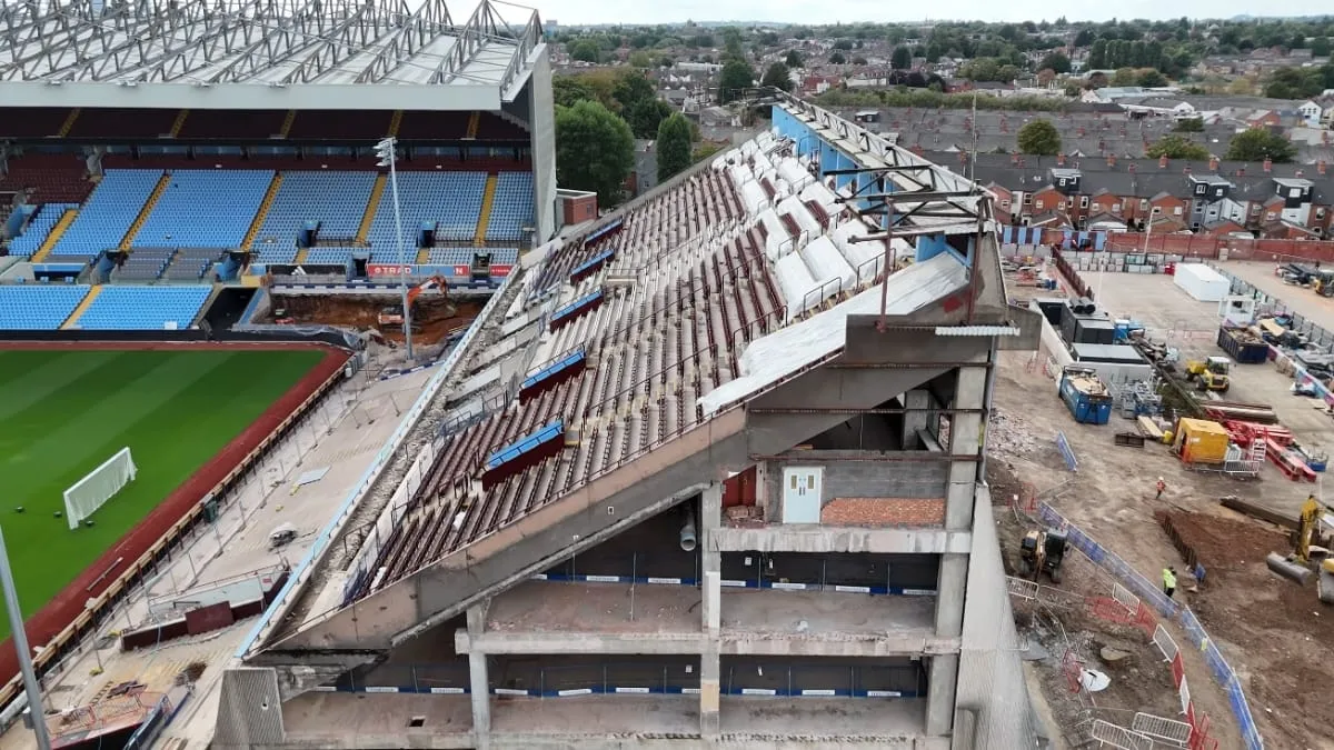 Estádio de time histórico perde arquibancada em obra de R$ 700 milhões