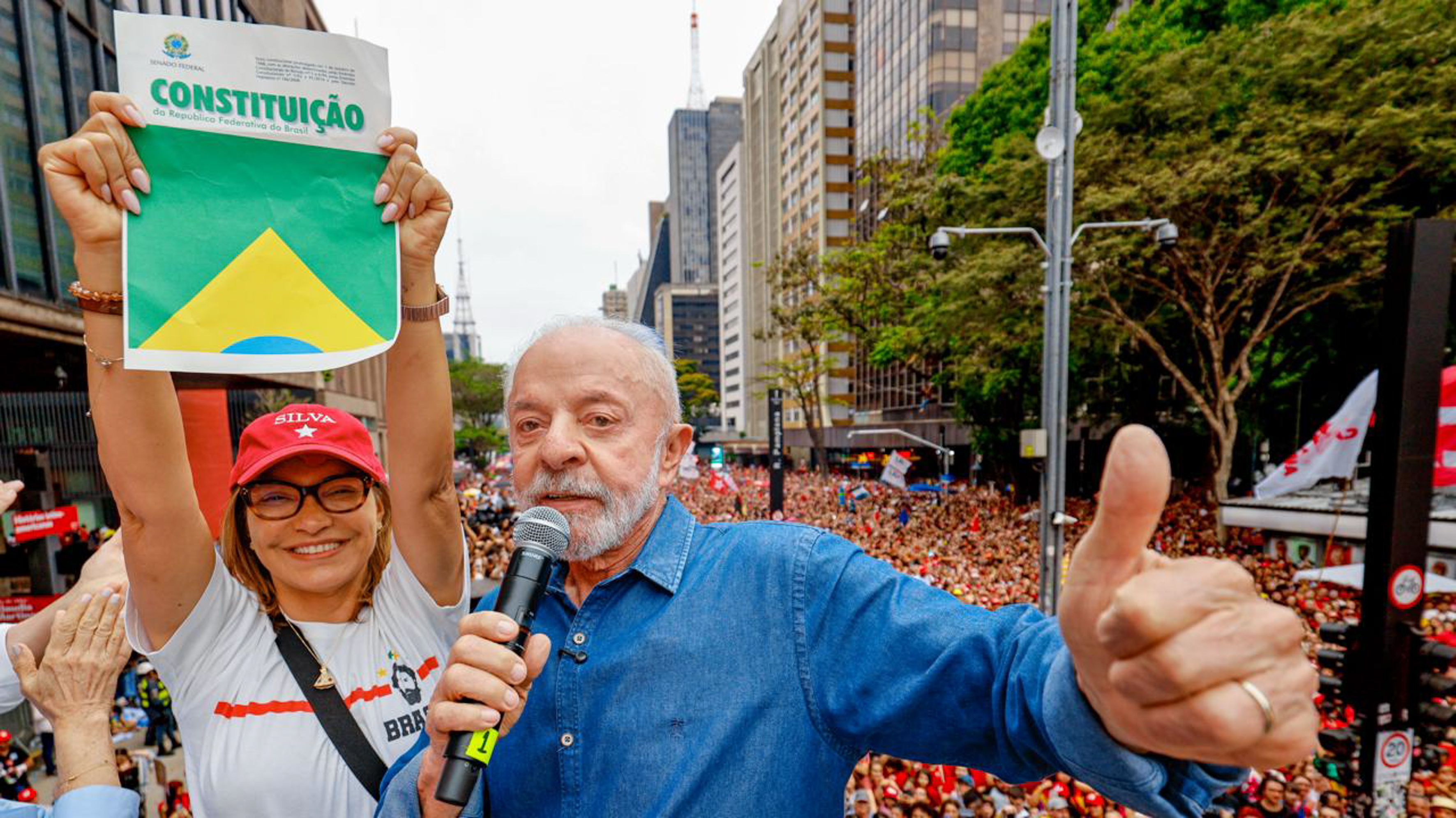 Presidente da República, Luiz Inácio Lula da Silva, durante ato ”Lula em São Paulo, O Brasil Pronto Pra Mais”