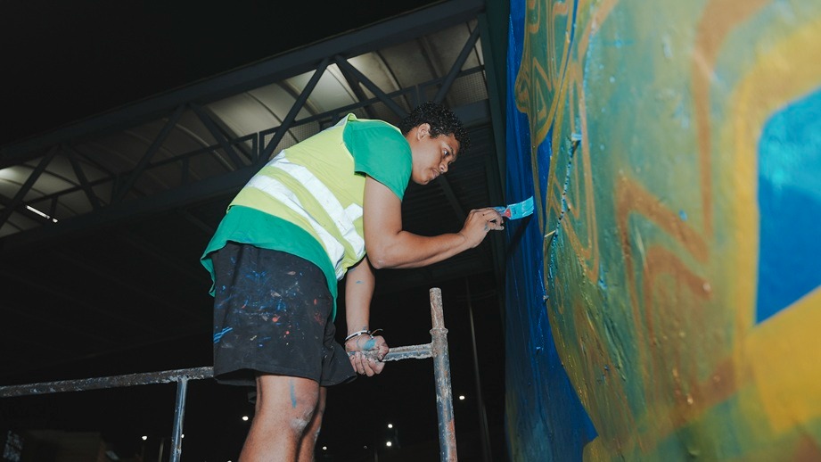 Maior mural indígena do Brasil é concluído em Salvador; veja fotos