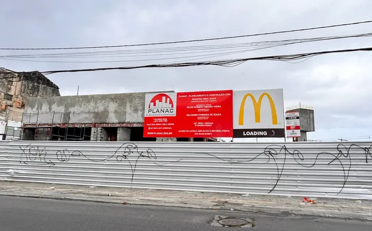 Obra da nova loja