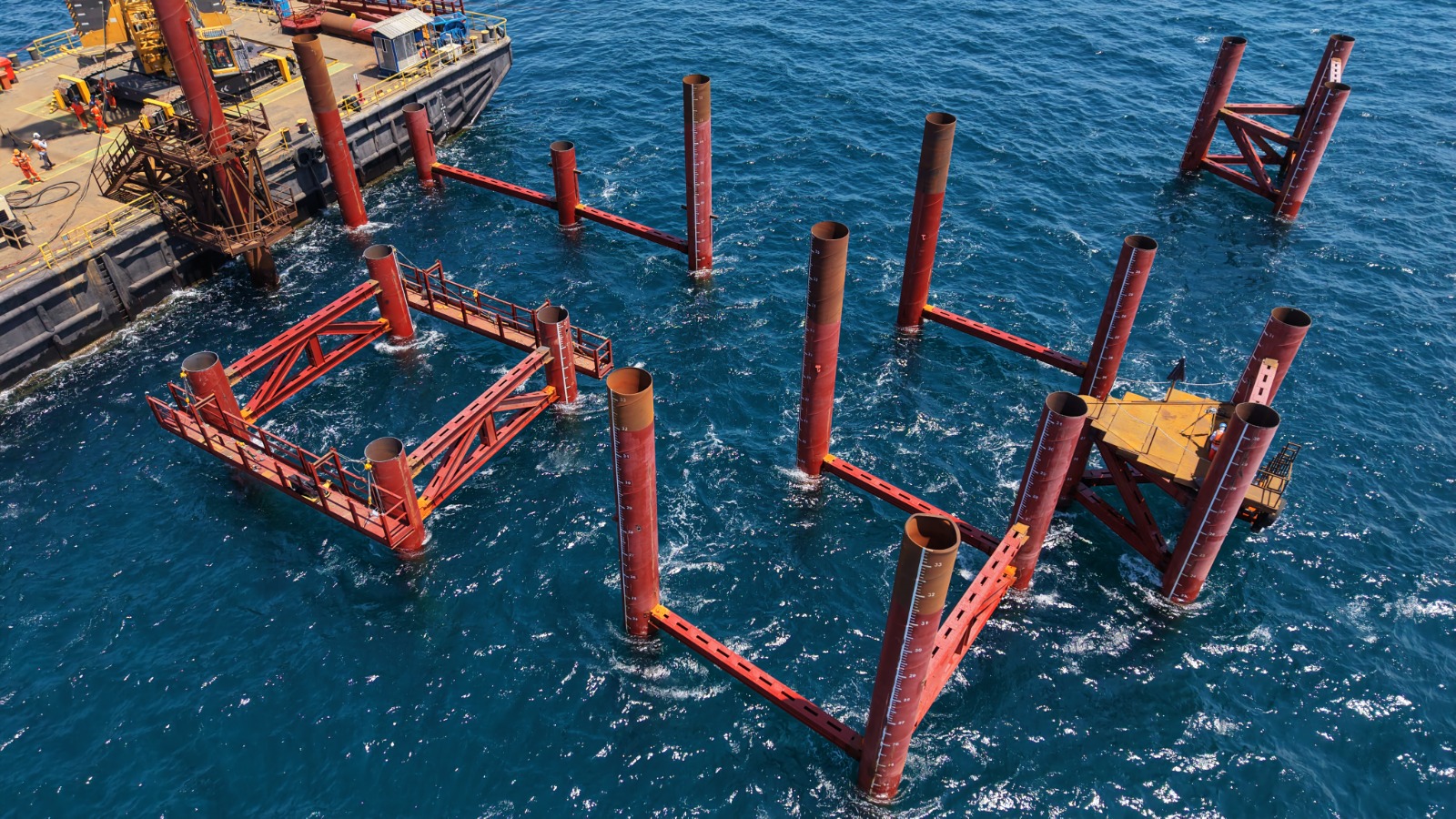 Ponte Salvador-Itaparica atinge nova etapa com avanço de estacas no mar