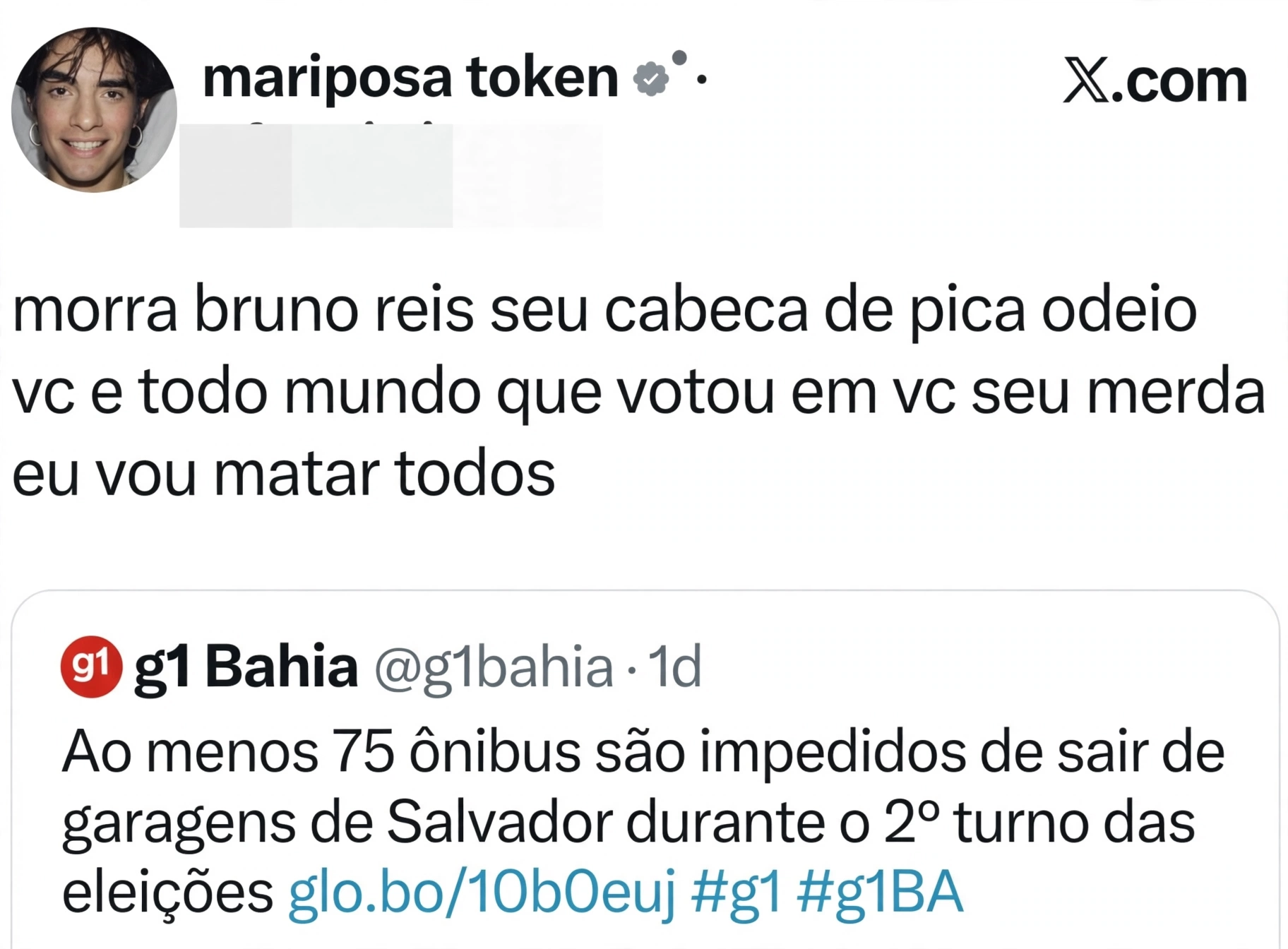 Prefeito de Salvador recebe ameaças de morte após apoio a Flávio Bolsonaro