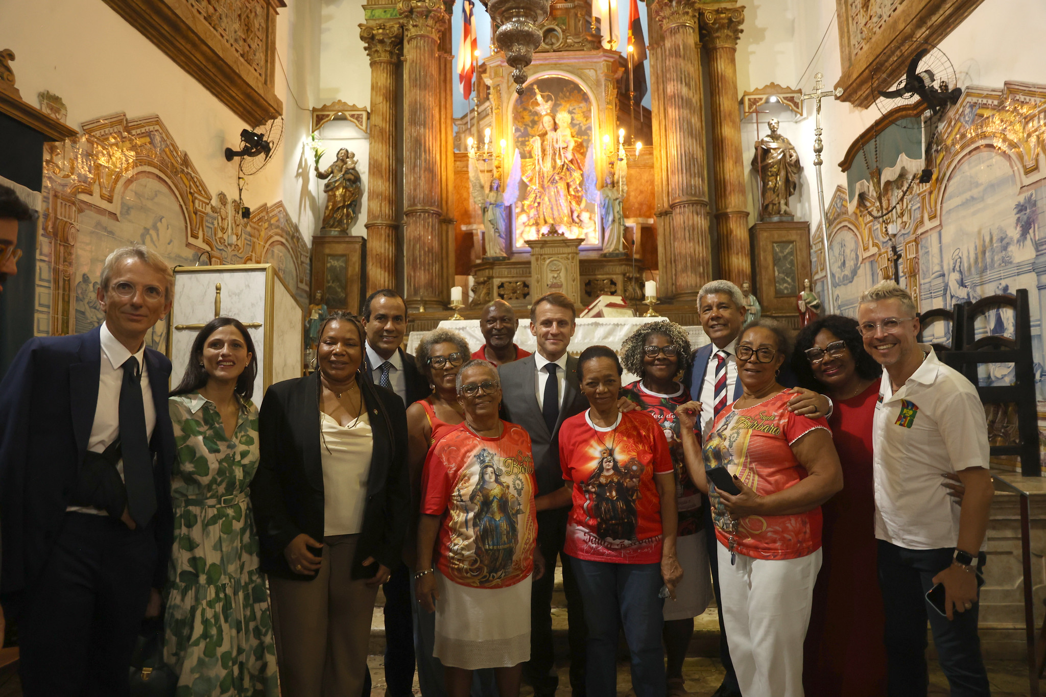 Presidente da França, Emmanuel Macron, em Salvador