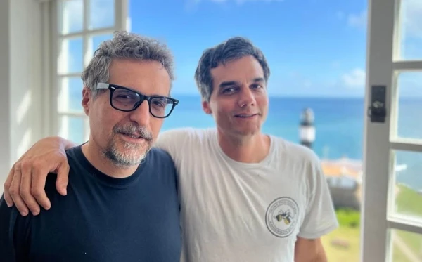Kleber Mendonça Filho e Wagner Moura em Salvador