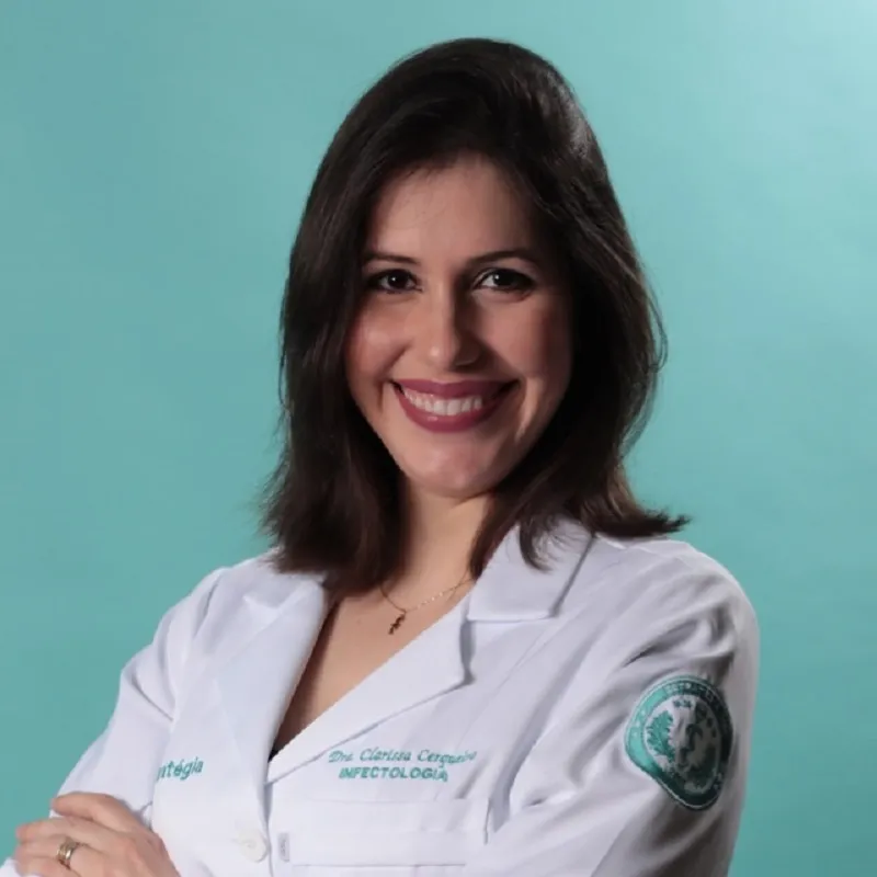 A infectologista, Dra. Clarissa Cerqueira