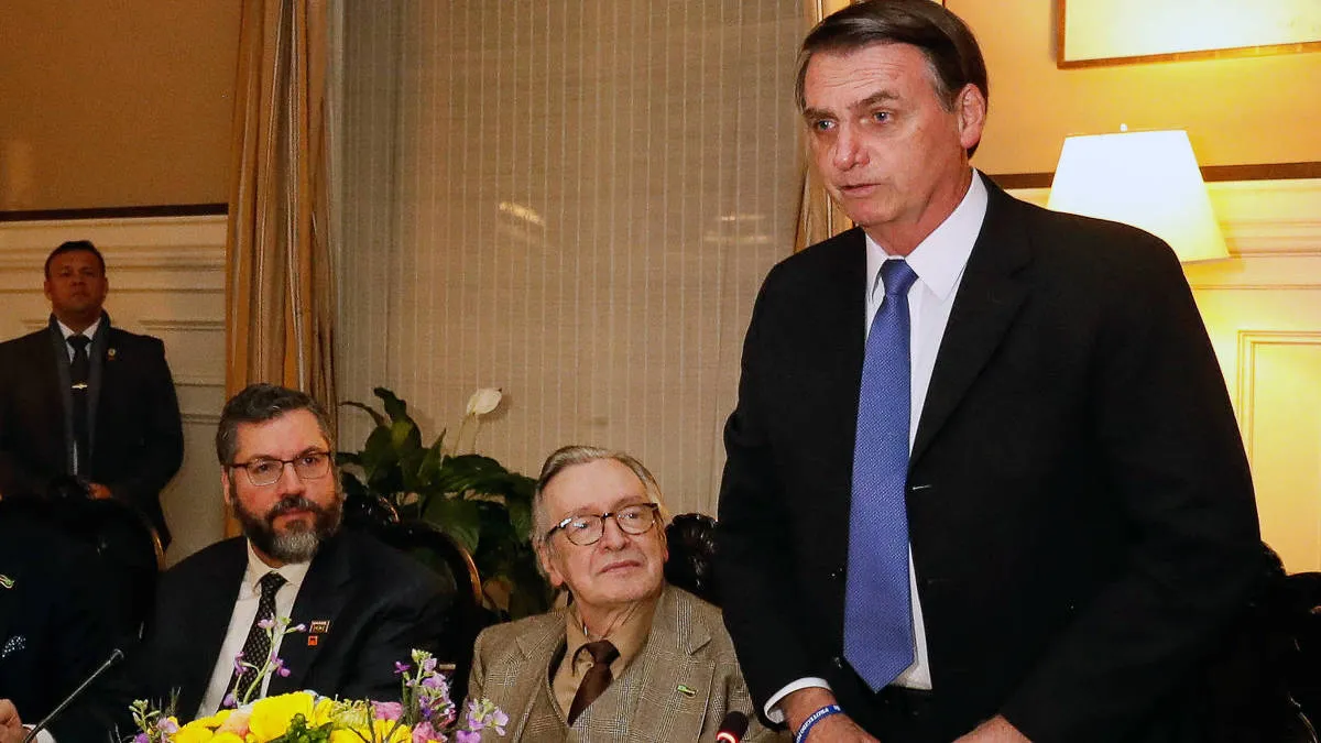Encontro entre Olavo de Carvalho e o presidente Jair Bolsonaro