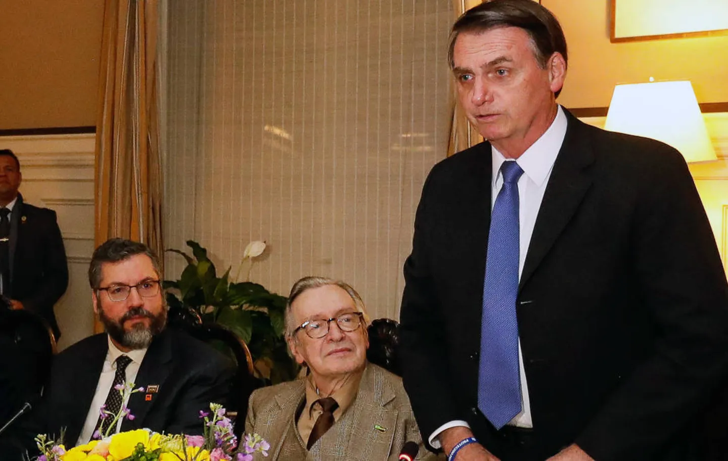 Encontro entre Olavo de Carvalho e o presidente Jair Bolsonaro
