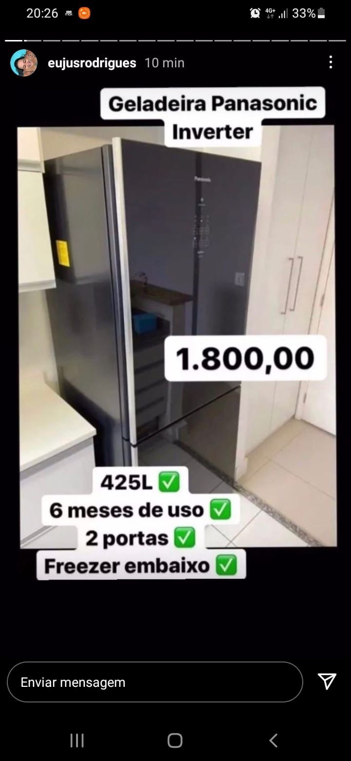 Criminosos anunciaram geladeira a baixo preço no perfil de Juliana
