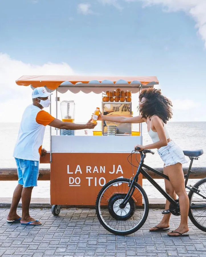 Laranja do Tio fica na avenida Beira Mar, na Ribeira