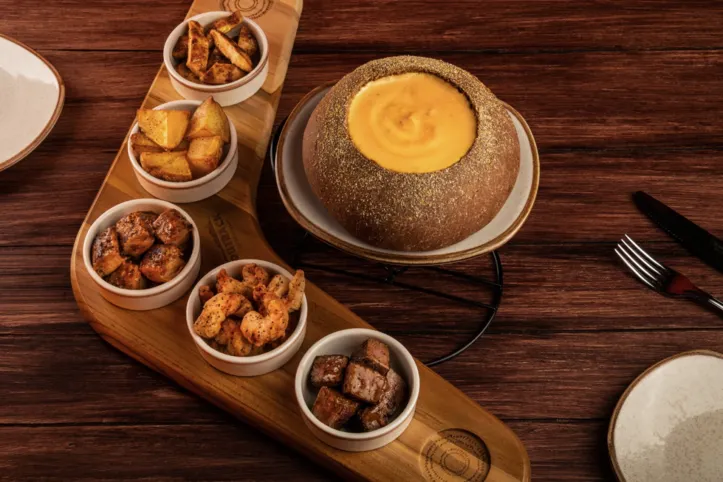 Fondue diferentões no Outback