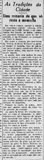 Edição de 31 de outubro de 1931 registrou memória da festa