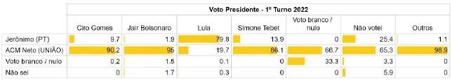 Imagem ilustrativa da imagem 95% dos eleitores de Bolsonaro declaram voto em ACM Neto