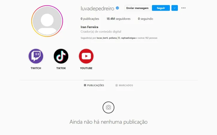 Imagem ilustrativa da imagem Luva de Pedreiro anuncia fim da carreira de influencer