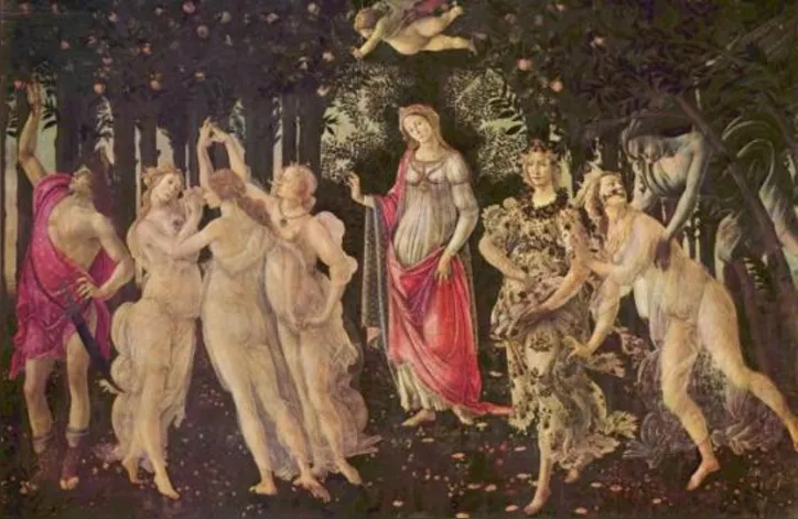 Primavera, o famoso quadro do renascentista Sandro Botticelli