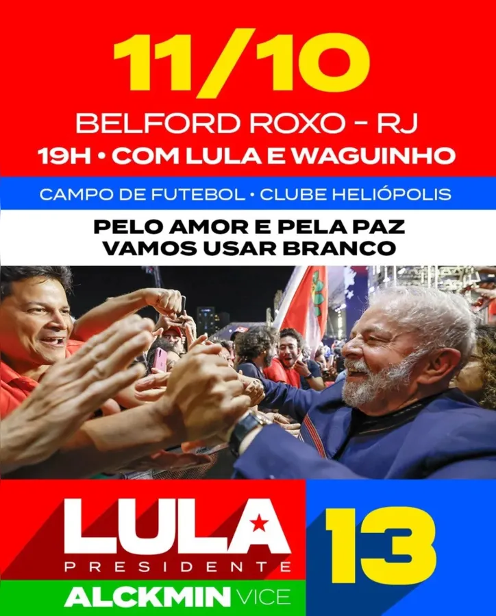 Imagem ilustrativa da imagem Campanha de Lula tenta tirar o vermelho de ato após sugestão de Tebet