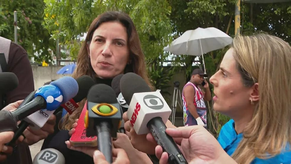 Delegada Bárbara Lomba, em entrevista na Delegacia da Mulher de São João de Meriti